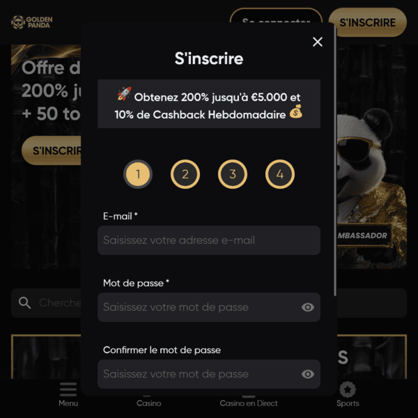 Golden Panda Casino Games
