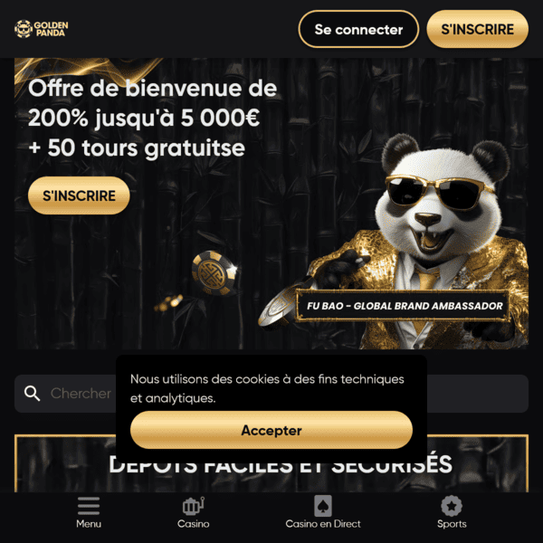 Golden Panda Sports Betting Header